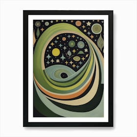 Green Cycles Art Print