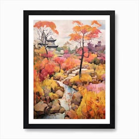 Autumn Gardens Painting Japanese Friendship Garden Usa 2 Art Print