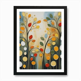 Colorful Trees Art Print