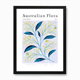 Australian Flora Golden Wattle Art Print