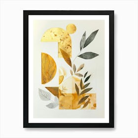 'Gold Leaf' 9 Art Print