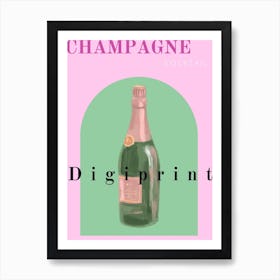 Champagne Cocktail Art Print