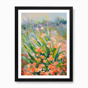 Clivia Impressionist Painting Art Print