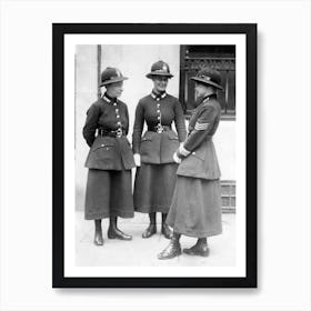 Policewomen On Duty, 1921 Art Print