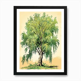 Willow Tree Storybook Illustration 4 Art Print