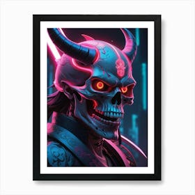 Samurai Demon Art Print