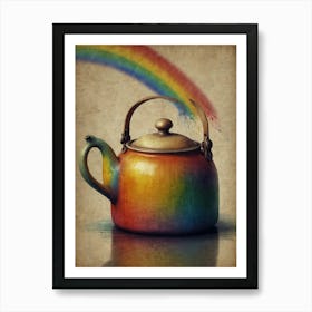 Rainbow Teapot 3 Art Print