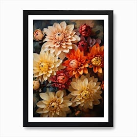 Dahlias 22 Art Print