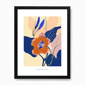 Colourful Flower Illustration Poster Morning Glory 3 Art Print