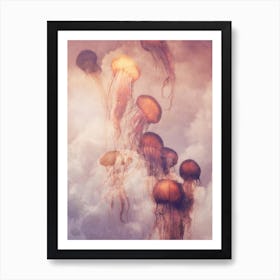Jellyfish in the Sky Art Print