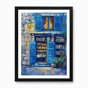 Dubrovnik Book Nook Bookshop 1 Art Print