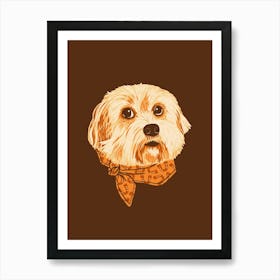 Molly The Cowgirl Pup Art Print