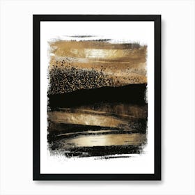 Black And Gold 62 Art Print