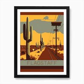 Flagstaff Arizona Southwest Art Poster Art Print