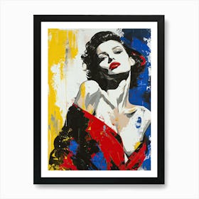 Sexy Lady Pop Art Art Print