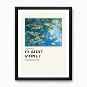 Museum Poster Inspired By Claude Monet 4 Art Print