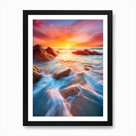 Romantic Sunset Art Print