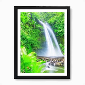 Selvatura Park Waterfall, Costa Rica Majestic, Beautiful & Classic (2) Art Print