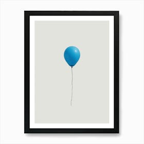 Blue Balloon Art Print