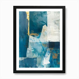 Blue And Gold 20 Art Print