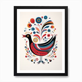 Scandinavian Bird Illustration Dove 3 Art Print