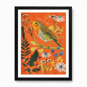 Spring Birds Robin 5 Art Print