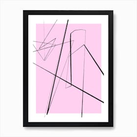 Angular Lines No 4 Art Print