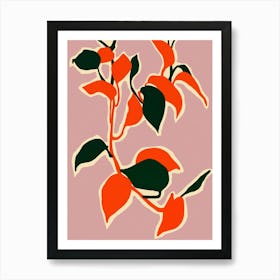 Leafy Abstraction Art Print