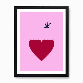 Ever Fallen In Love Pink Art Print