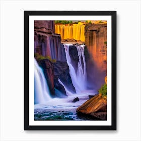 Shoshone Falls, United States Nat Viga Style (2) Art Print