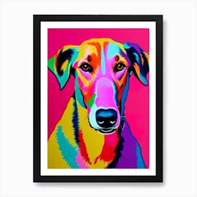 Borzoi Andy Warhol Style Dog Art Print