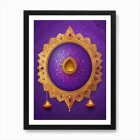 Diwali Greeting Card 3 Art Print