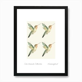 Cute Animals Collection Hummingbird 2 Art Print