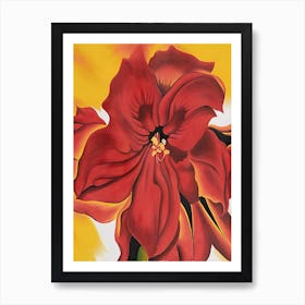 Georgia O'Keeffe - Red Amaryllis Art Print