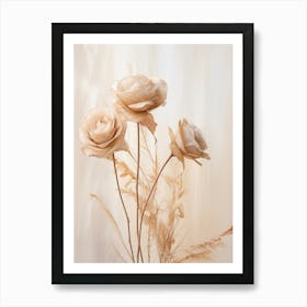 Boho Dried Flowers Rose 11 Art Print