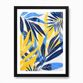 Tropical Leaves Canvas Print 3 Art Print