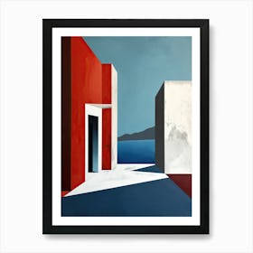 'The Blue Door' Surealism Art Print