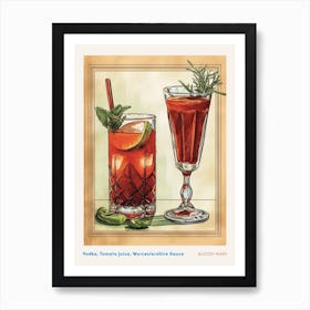 Art Deco Bloody Mary 1 Poster Art Print