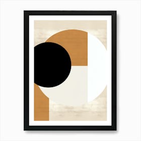 Beige Bauhaus Traun Tempest Art Print