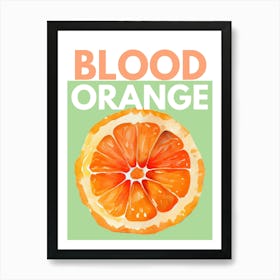 Blood Orange Kitchen Illustration Poster