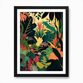 Tropical Paradise Jungle 2 Rousseau Inspired Art Print