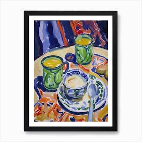 Pistacchio Pudding Painting 2 Art Print