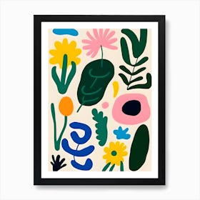 Modern  Abstract Flower Market 3 Art Print