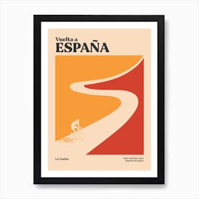Vuelta A Espana Grand Tour Cycling Art Print
