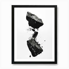 Rocks Cracking 1 Art Print