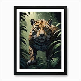 Jaguar In The Jungle Art Print