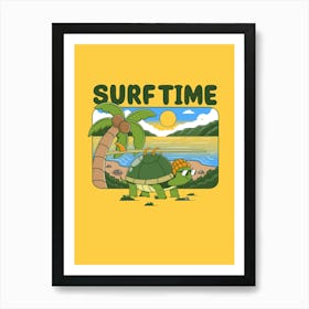 Surf Time Art Print