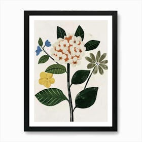 Painted Florals Hydrangea 3 Art Print