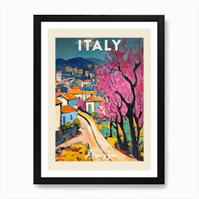 Arezzo Italy 2 Fauvist Painting  Travel Poster Art Print