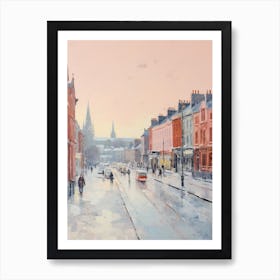 Dreamy Winter Painting Dublin Ireland 2 Art Print